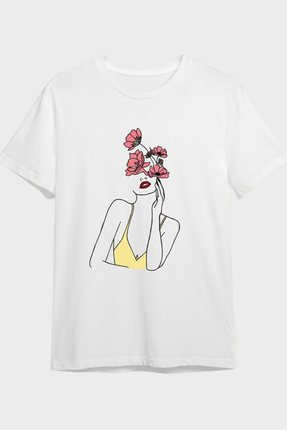Damen Grafik T-Shirt | Herzprint