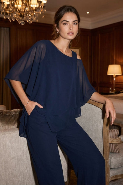 Damen Drapierter Zweiteiler | Abend