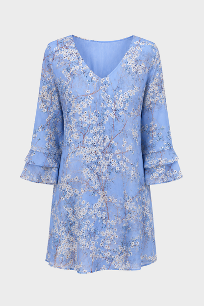 Damen Minikleid Print | Glocke