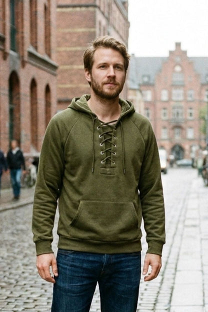 Herren Kapuzenpullover | Schnürkragen & Lässige Form