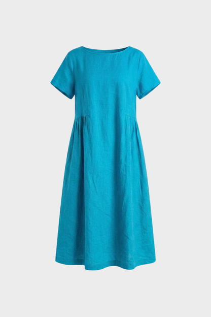 Damen Leinen Kaftankleid | Maxi