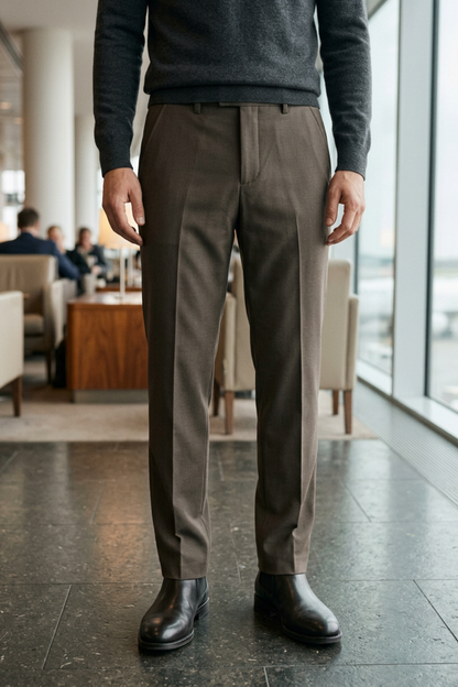 Anzughose Herren Stoffhose Slim Fit