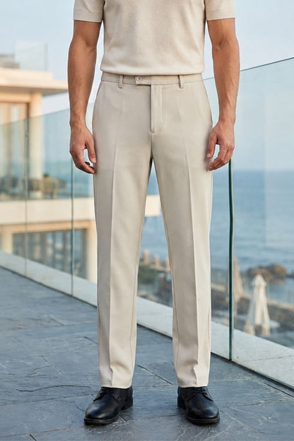 Anzughose Herren Stoffhose Slim Fit