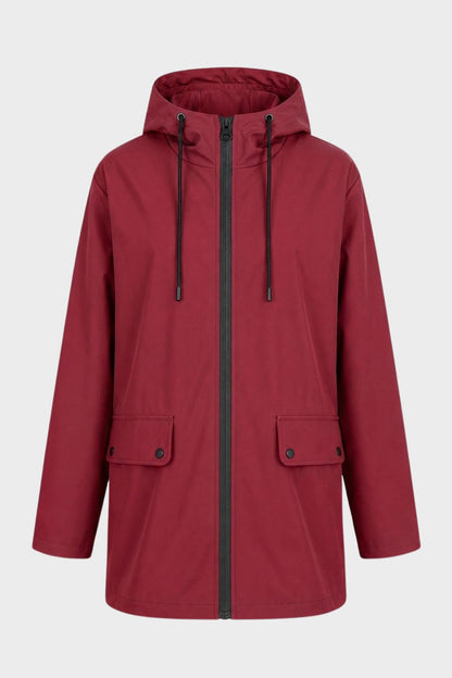 Damen Kapuzenjacke | Taillenzug & Pattentaschen