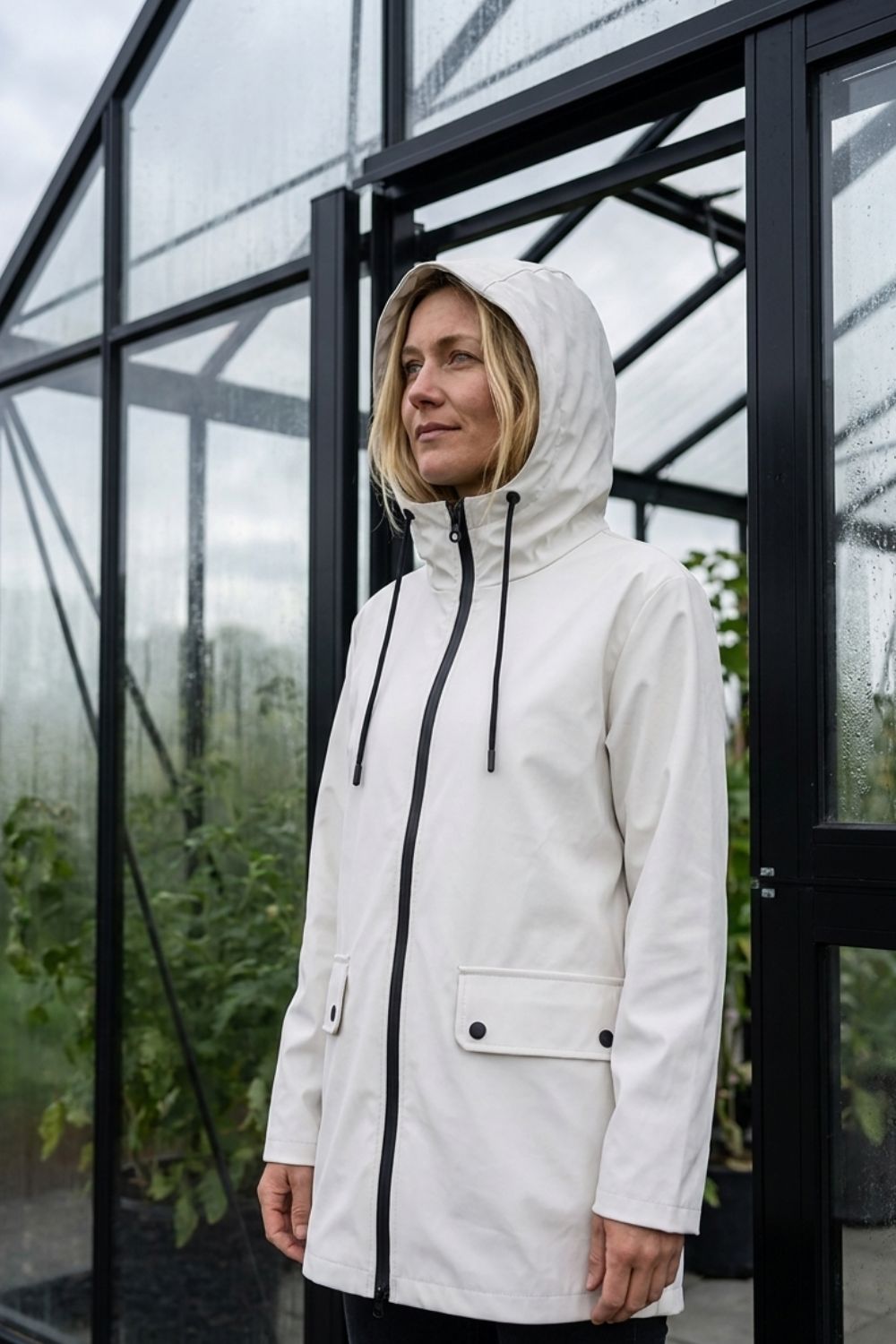 Damen Kapuzenjacke | Taillenzug & Pattentaschen