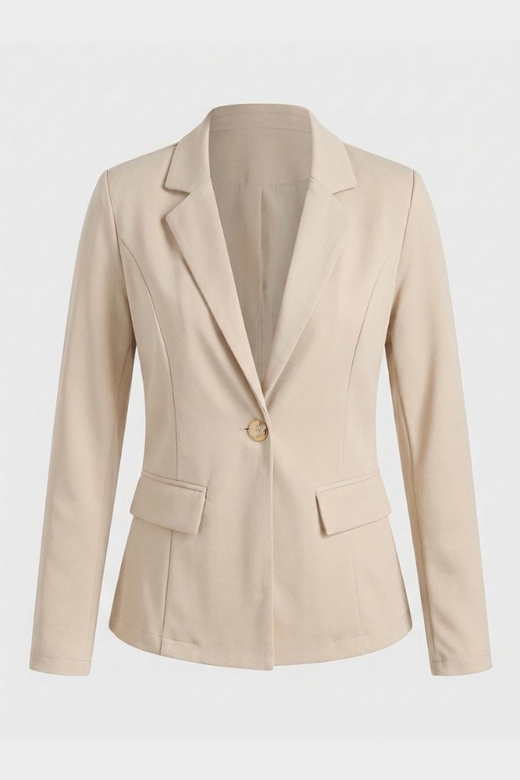 Damen Taillierter Blazer | Reverskragen & Knopfdetail