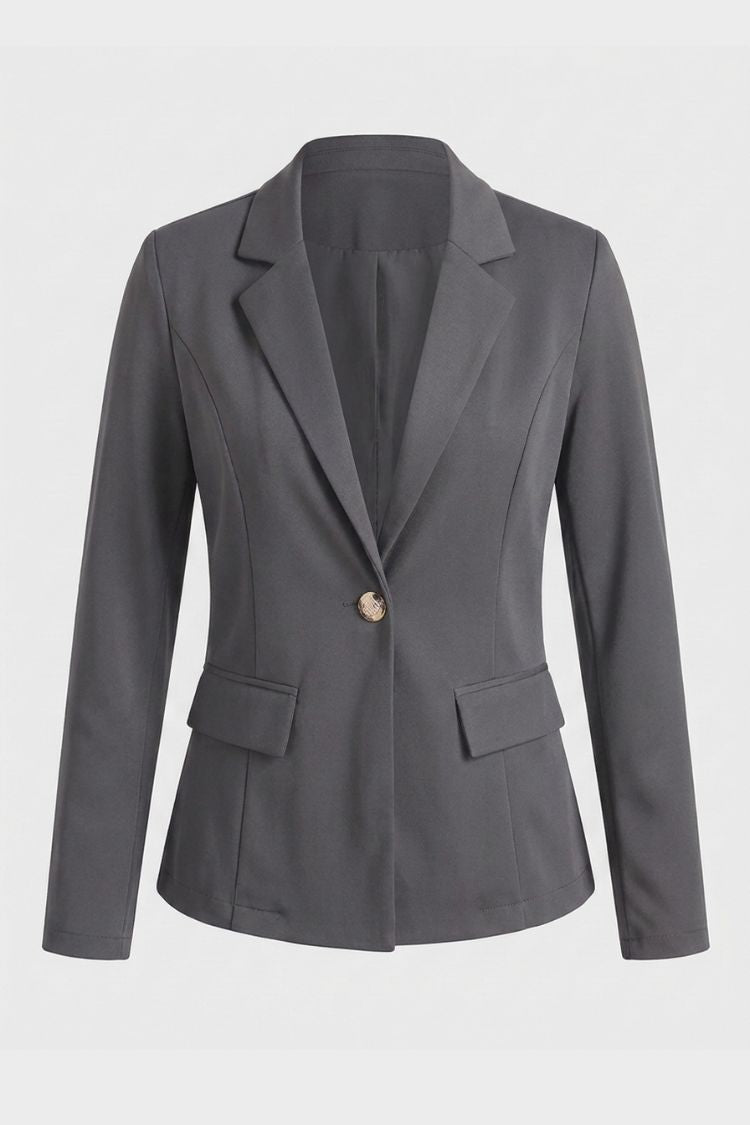 Damen Taillierter Blazer | Reverskragen & Knopfdetail