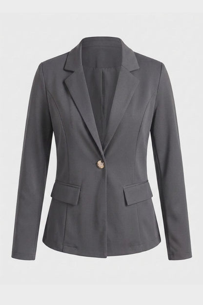 Damen Taillierter Blazer | Reverskragen & Knopfdetail