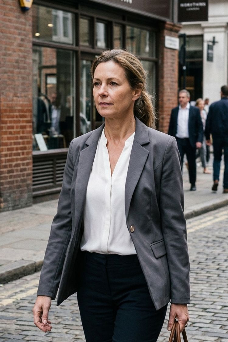 Damen Taillierter Blazer | Reverskragen & Knopfdetail