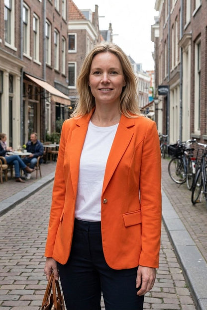 Damen Taillierter Blazer | Reverskragen & Knopfdetail