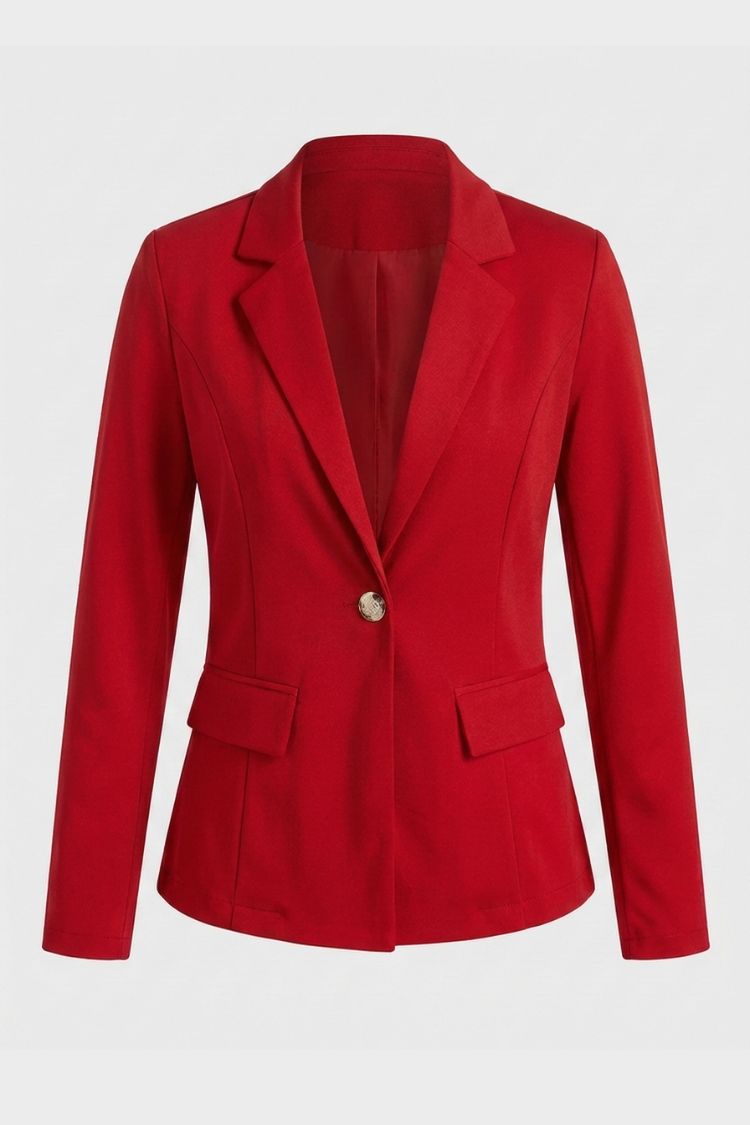 Damen Taillierter Blazer | Reverskragen & Knopfdetail