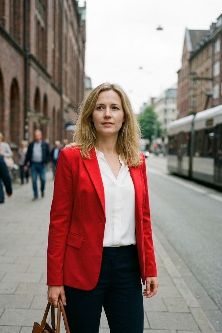 Damen Taillierter Blazer | Reverskragen & Knopfdetail