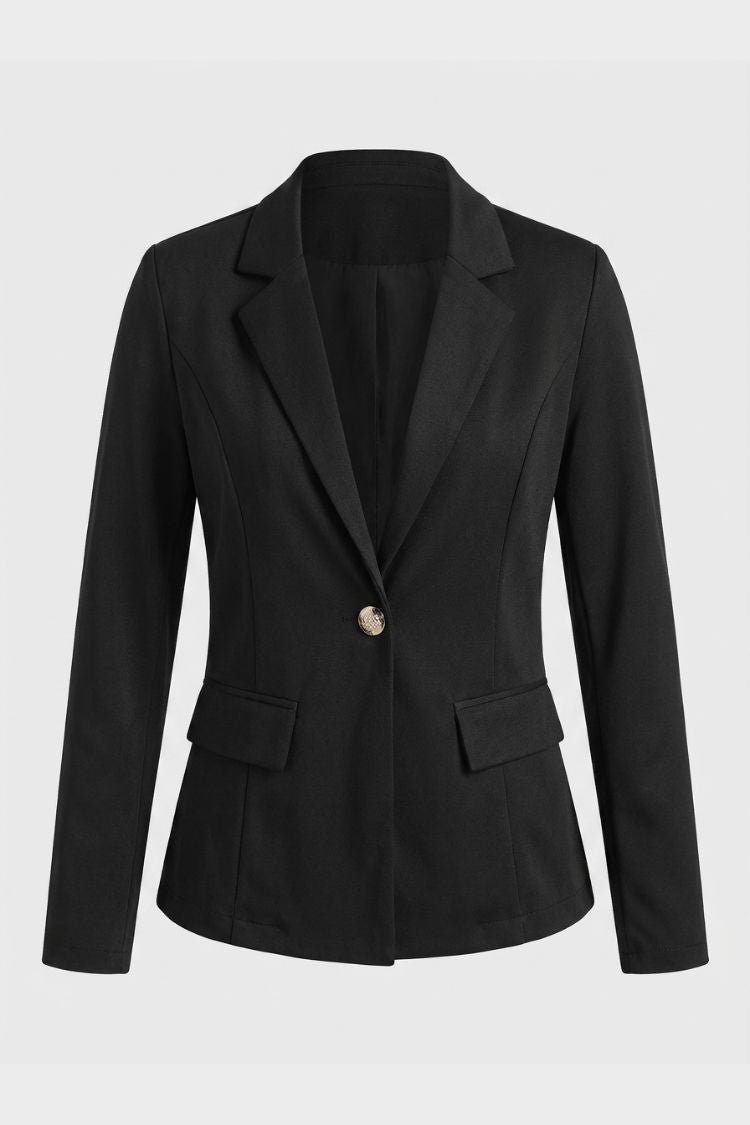 Damen Taillierter Blazer | Reverskragen & Knopfdetail