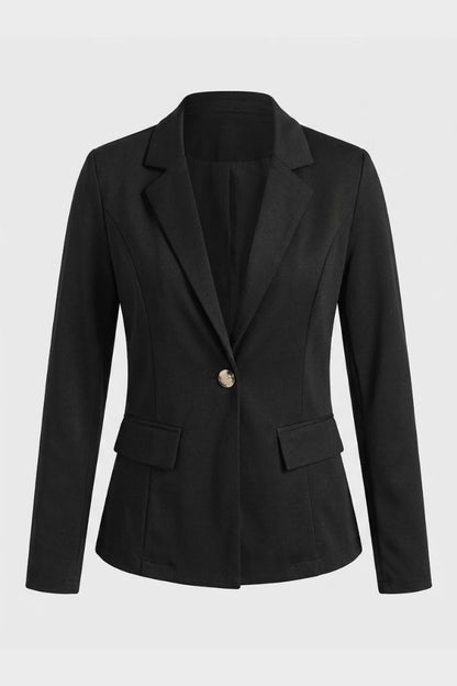 Damen Taillierter Blazer | Reverskragen & Knopfdetail