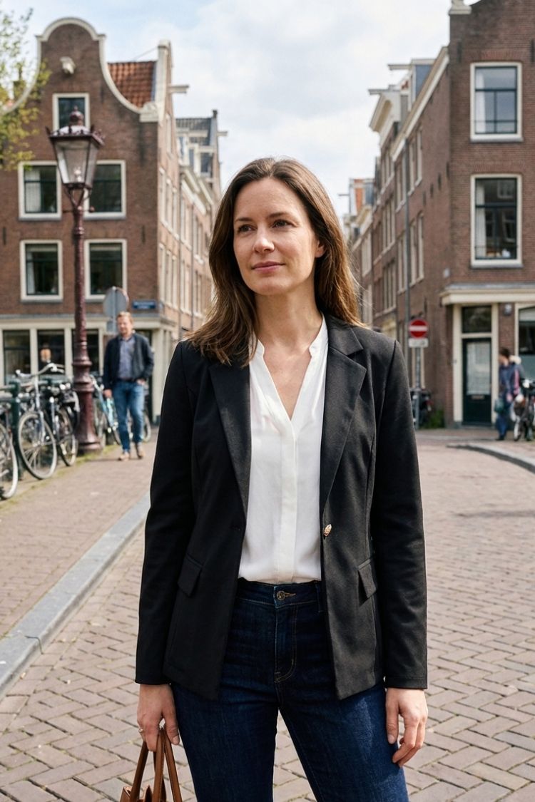 Damen Taillierter Blazer | Reverskragen & Knopfdetail