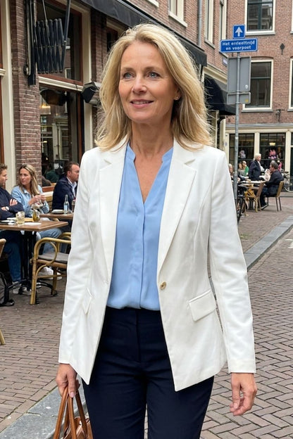 Damen Taillierter Blazer | Reverskragen & Knopfdetail