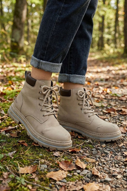 Herren Schnürboots | Profilsohle & Knöchelhoch