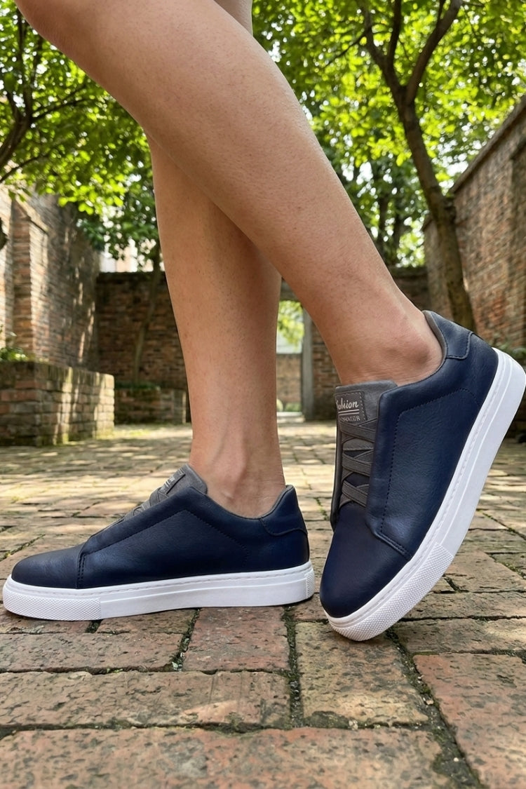 Herren Slip-On Sneaker | Klares Low-Top-Design