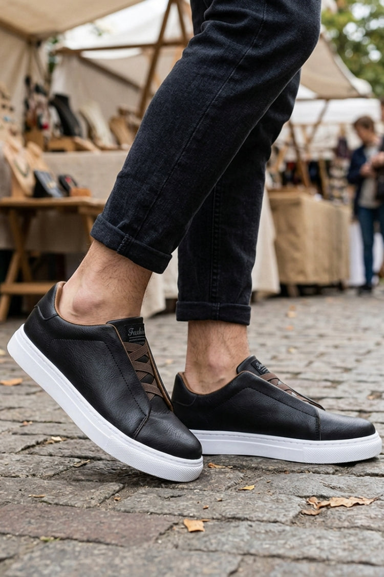 Herren Slip-On Sneaker | Klares Low-Top-Design