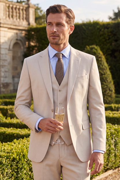 Herren Anzug 3-Teilig | Weste Slim