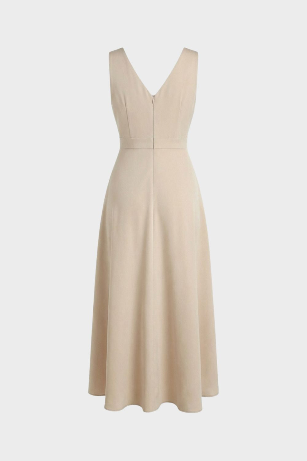 Maxikleid Damen Wickelkleid mit V-Ausschnitt