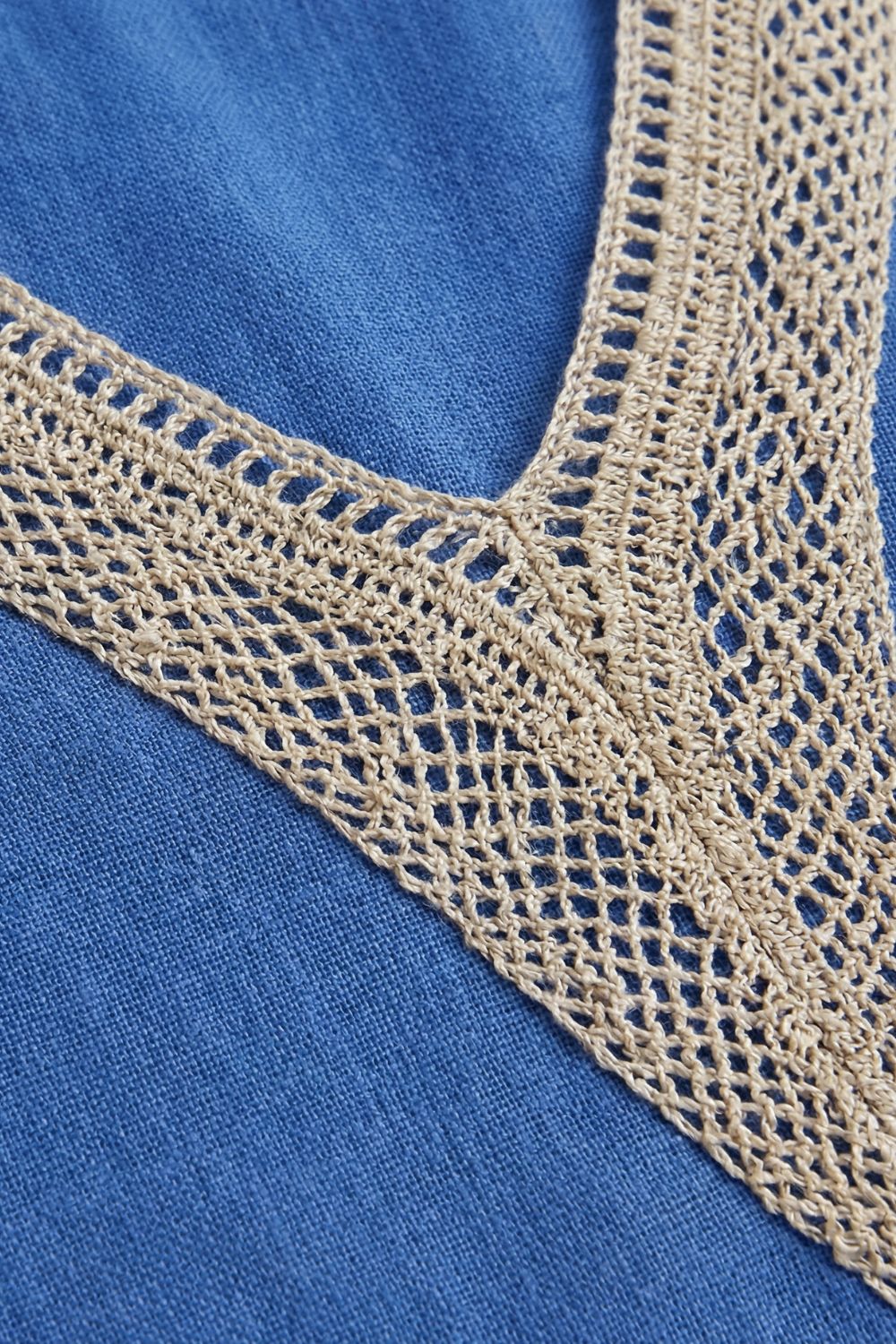 Kleid Damen V-Ausschnitt mit 3/4 Arm