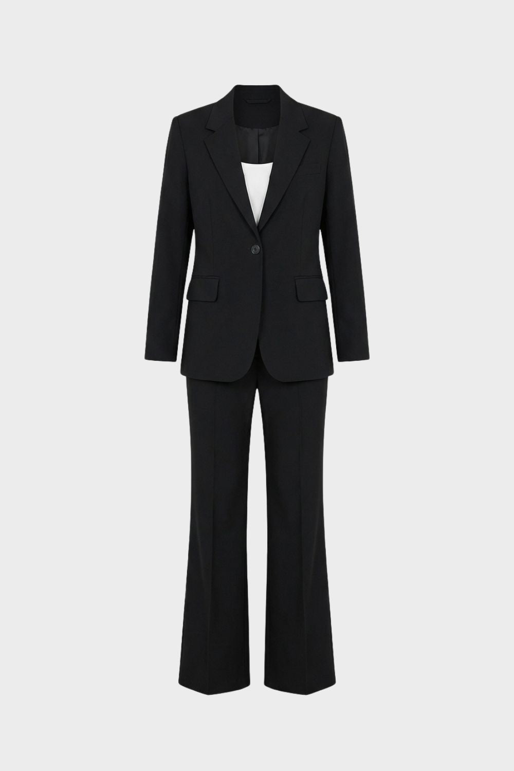 Hosenanzug Damen Zweiteiler mit Blazer und Schlaghose