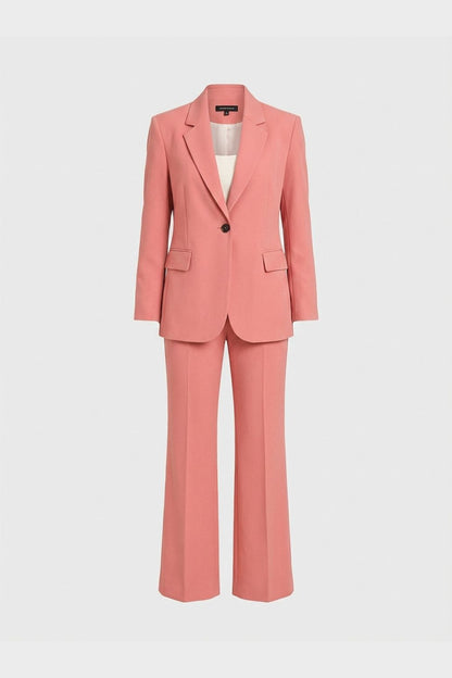 Hosenanzug Damen Zweiteiler mit Blazer und Schlaghose