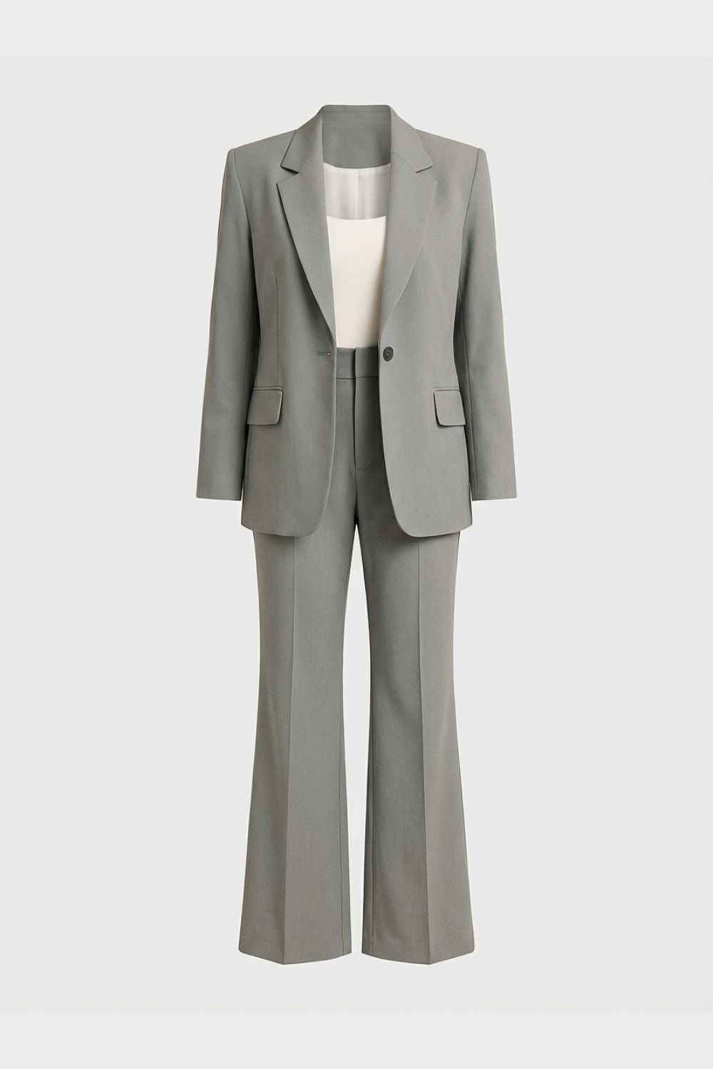 Hosenanzug Damen Zweiteiler mit Blazer und Schlaghose
