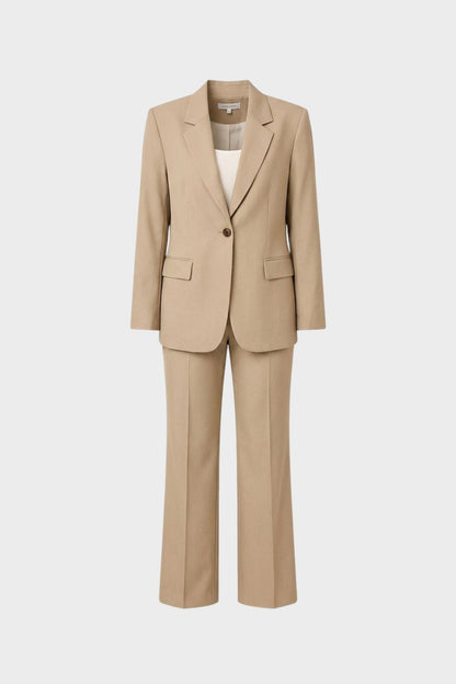 Hosenanzug Damen Zweiteiler mit Blazer und Schlaghose