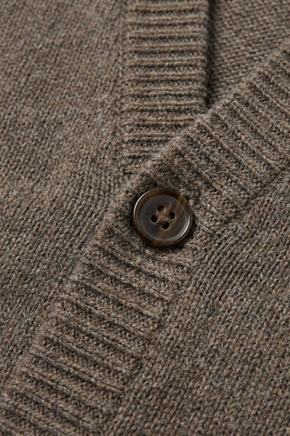 Strickweste Herren mit V-Ausschnitt und Knopfleiste