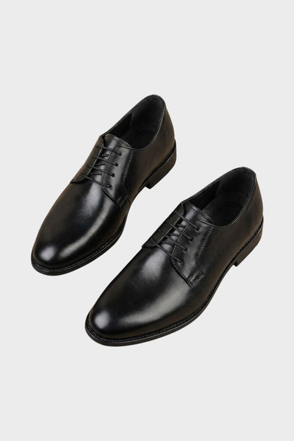 Lederschuhe Herren mit Schnürung und glatter Kappe