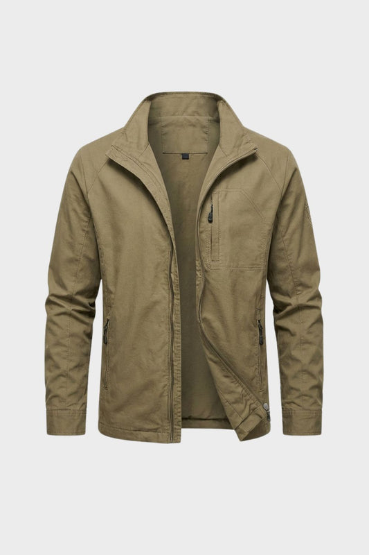 Jacke Herren mit Reißverschluss und Stehkragen