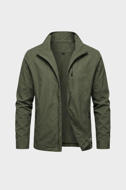 Jacke Herren mit Reißverschluss und Stehkragen