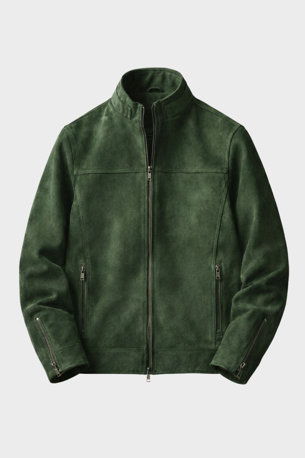 Lederjacke Herren aus Wildleder mit Reißverschluss