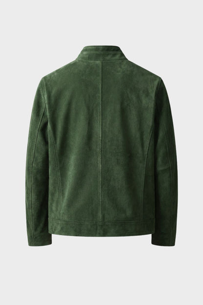 Lederjacke Herren aus Wildleder mit Reißverschluss