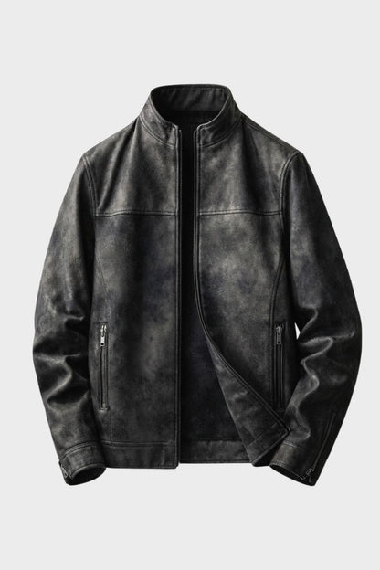 Lederjacke Herren aus Wildleder mit Reißverschluss