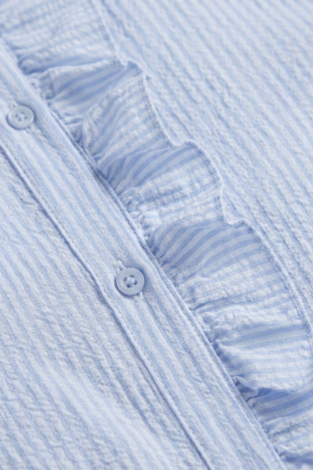 Bluse Damen mit Rüschen und Stehkragen