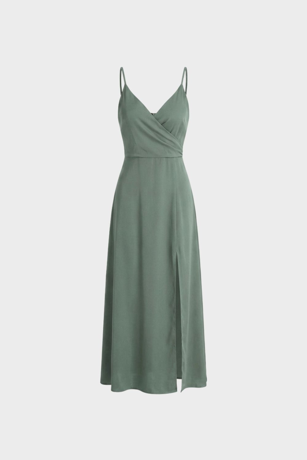 Damen Maxikleid – Material-Detail Satin-glatte Optik