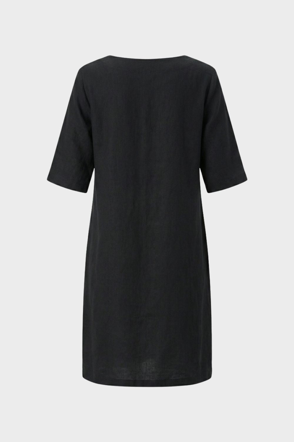 Kleid Damen Kurzarm mit V-Ausschnitt