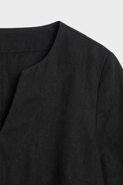 Kleid Damen Kurzarm mit V-Ausschnitt