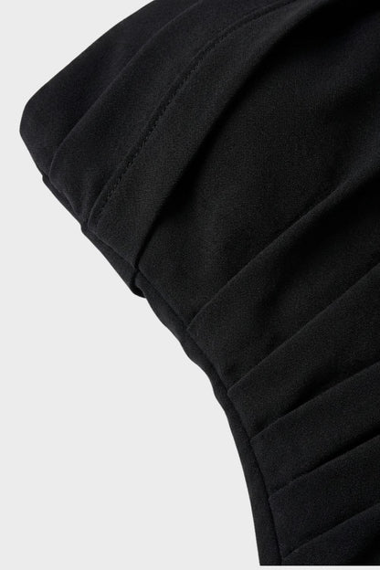 Abendkleid Damen Lang mit Schlitz und Drapierung