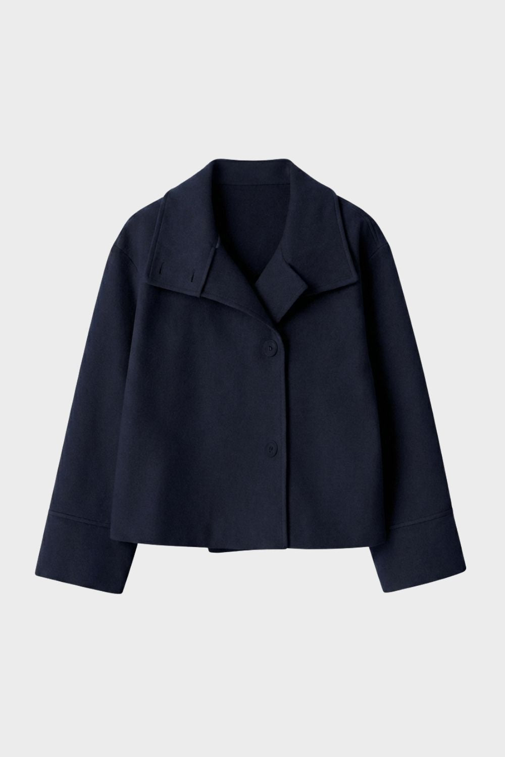 Jacke Damen Kurz mit Reverskragen und Knopfleiste