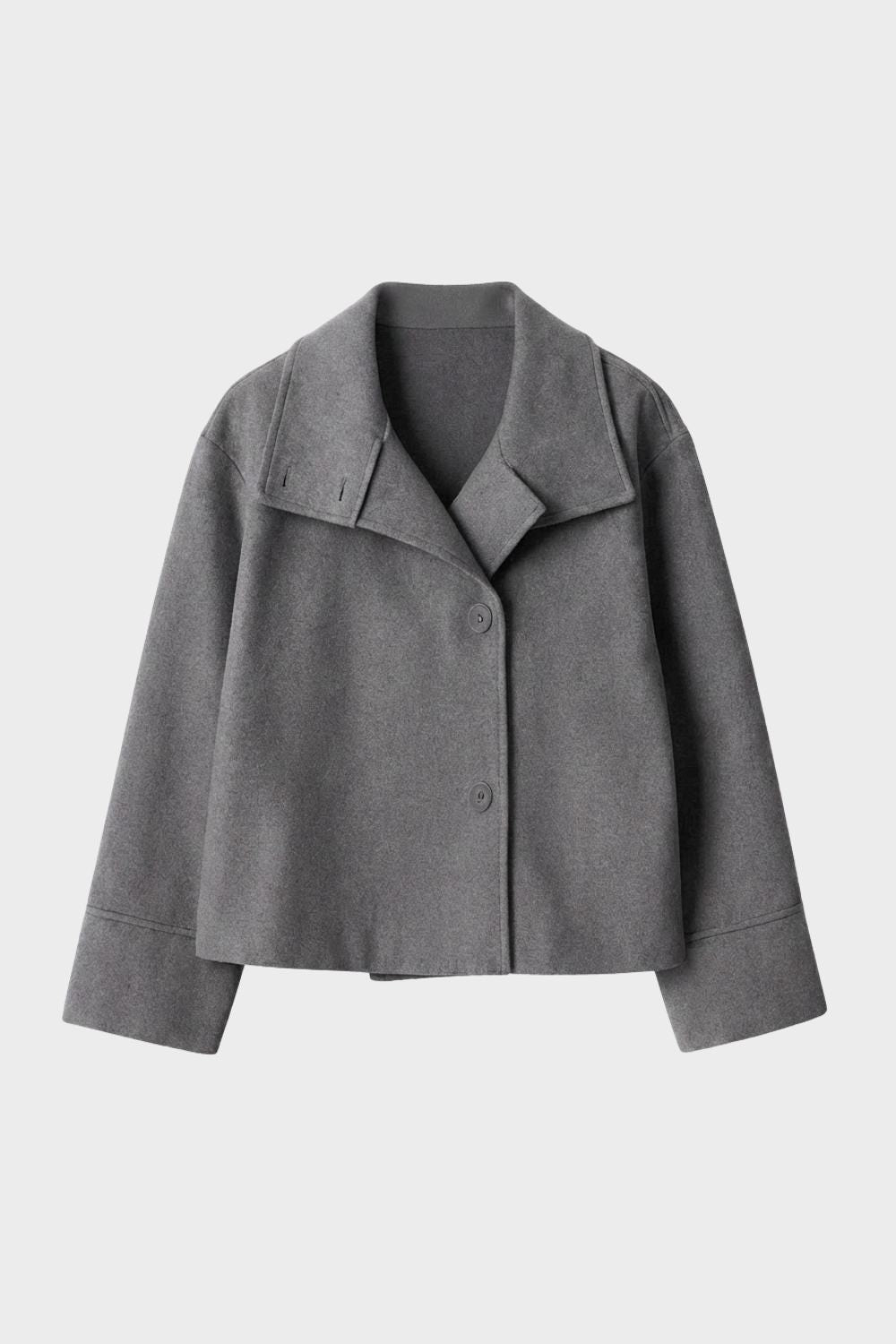 Jacke Damen Kurz mit Reverskragen und Knopfleiste