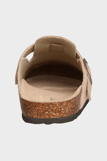 Damen Clogs Pantoletten mit Schnalle geschlossen