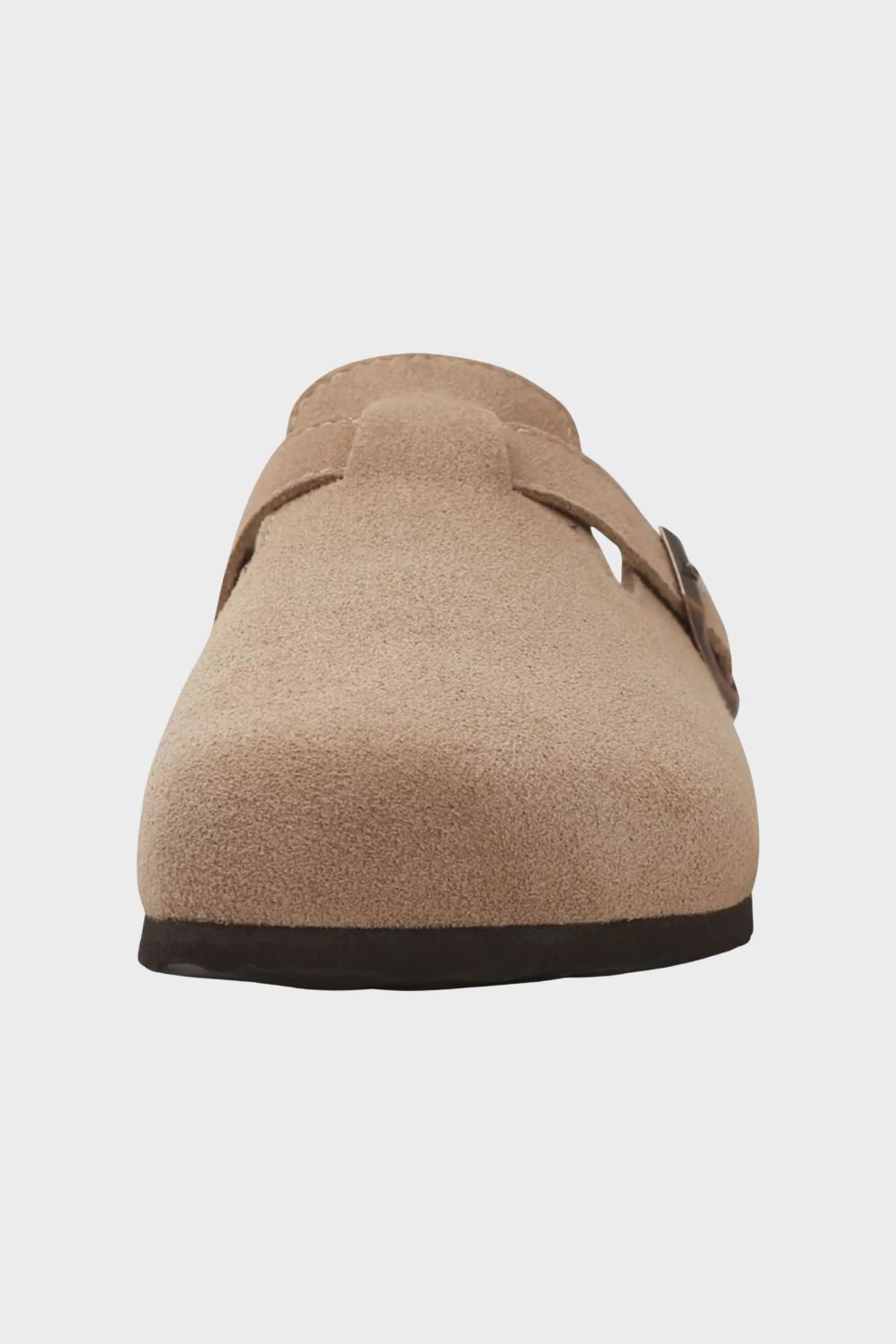 Damen Clogs Pantoletten mit Schnalle geschlossen