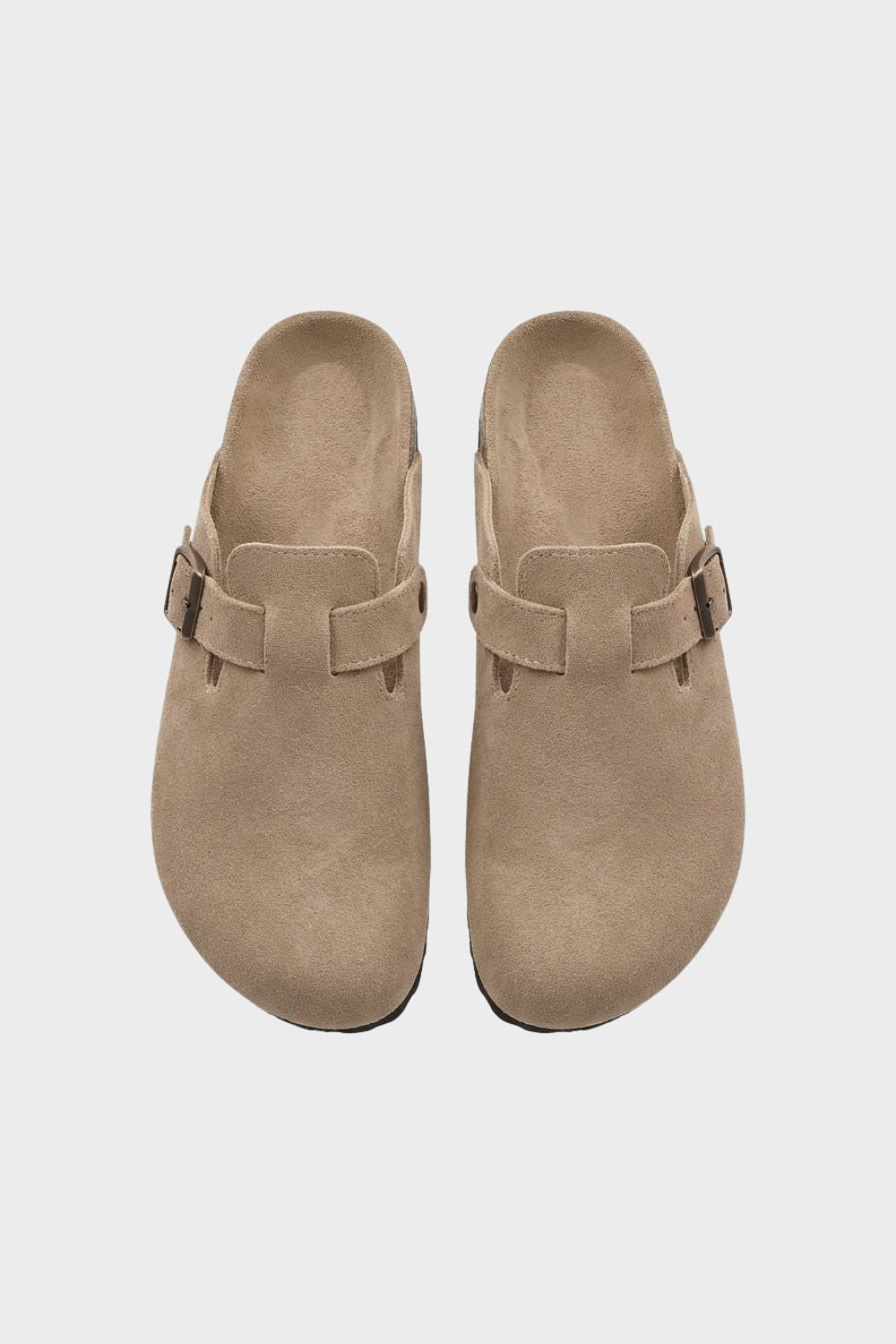 Damen Clogs Pantoletten mit Schnalle geschlossen