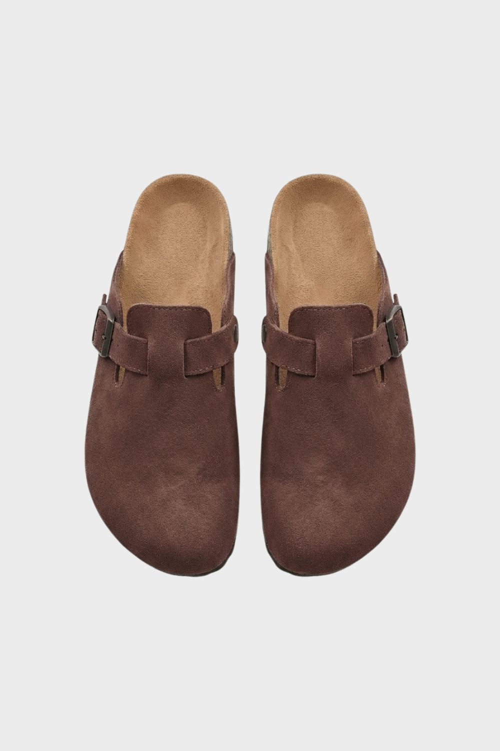 Damen Clogs Pantoletten mit Schnalle geschlossen