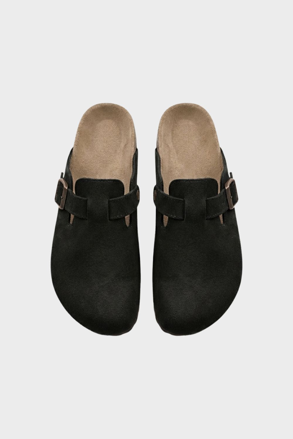 Damen Clogs Pantoletten mit Schnalle geschlossen