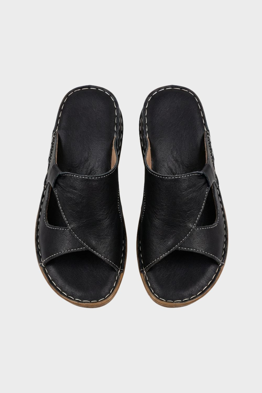 Sandalen Damen Pantoletten mit Kreuzriemen